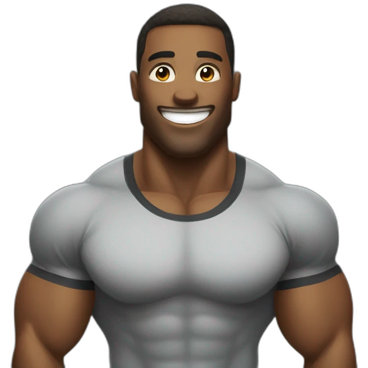 Happy gym emoji