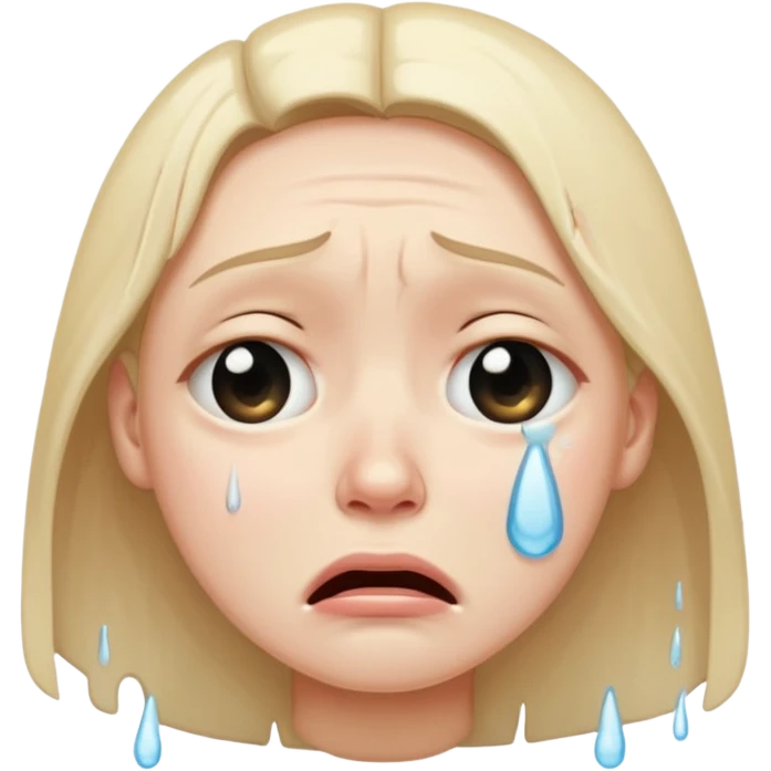 crying face emoji, expressive and clear emoji