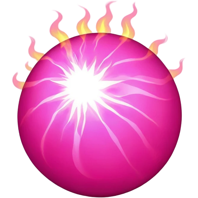 Pink fire bomb emoji