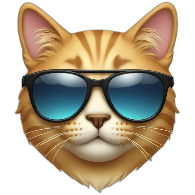 cat with sunglass emoji