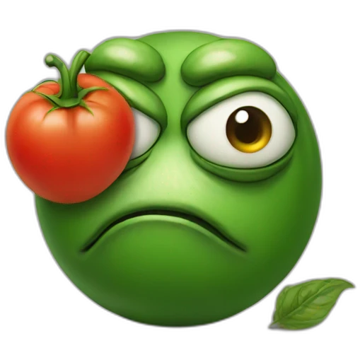 Sad pepe tomato emoji