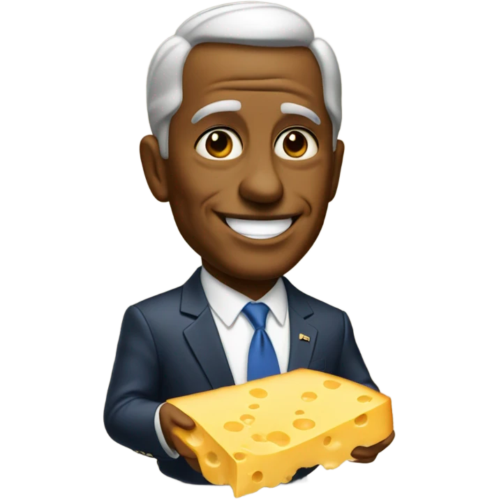 President eating cheese emoji