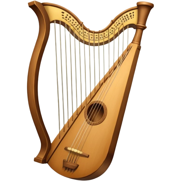 three stringed lyre emoji