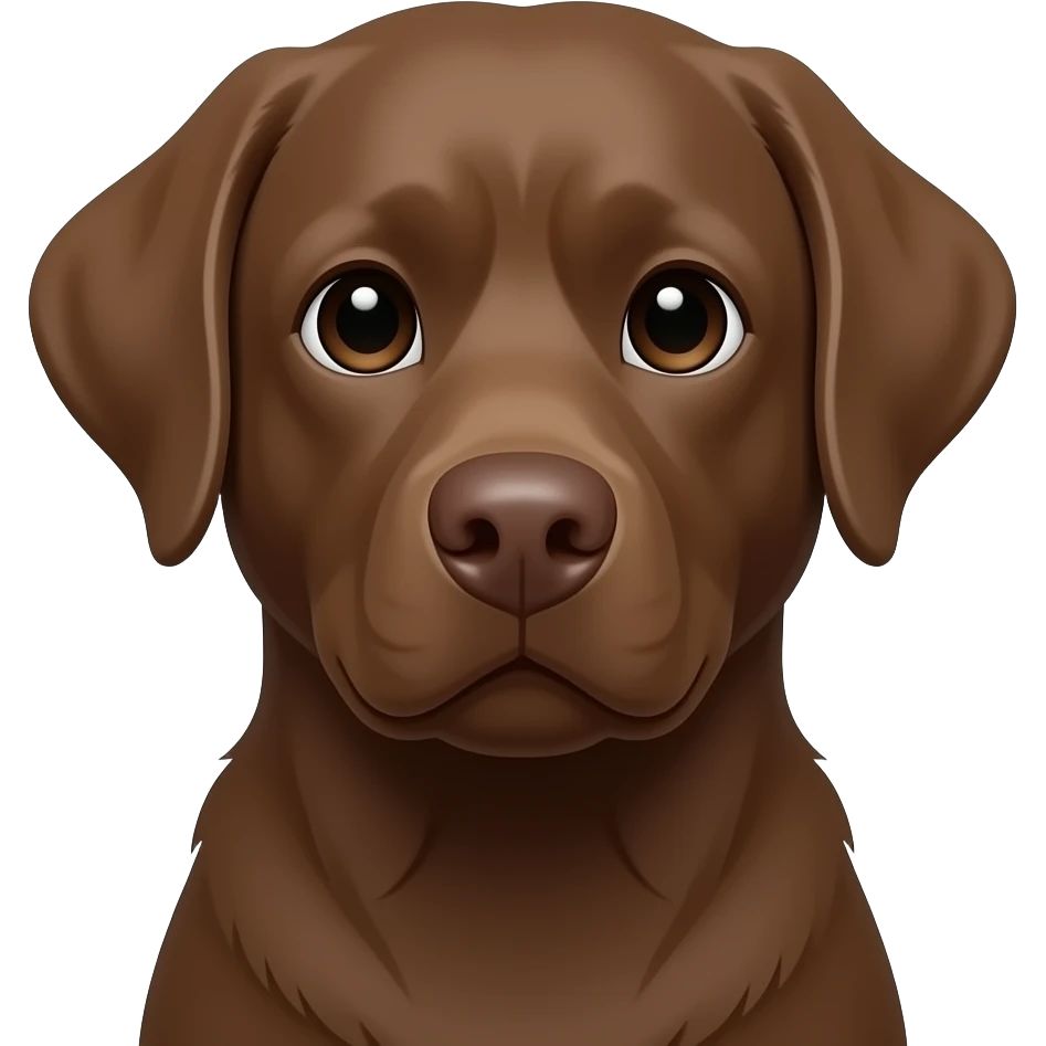 brownLabrador Retriever head and neck emoji