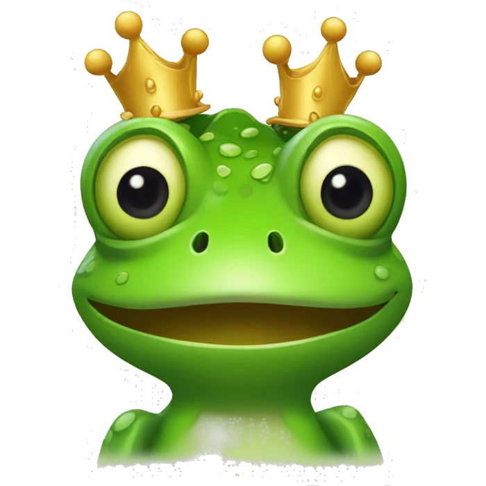 frog on a head of male emoji