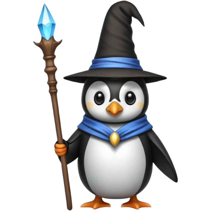 Penguin Wizard emoji