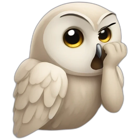 facepalm owl emoji