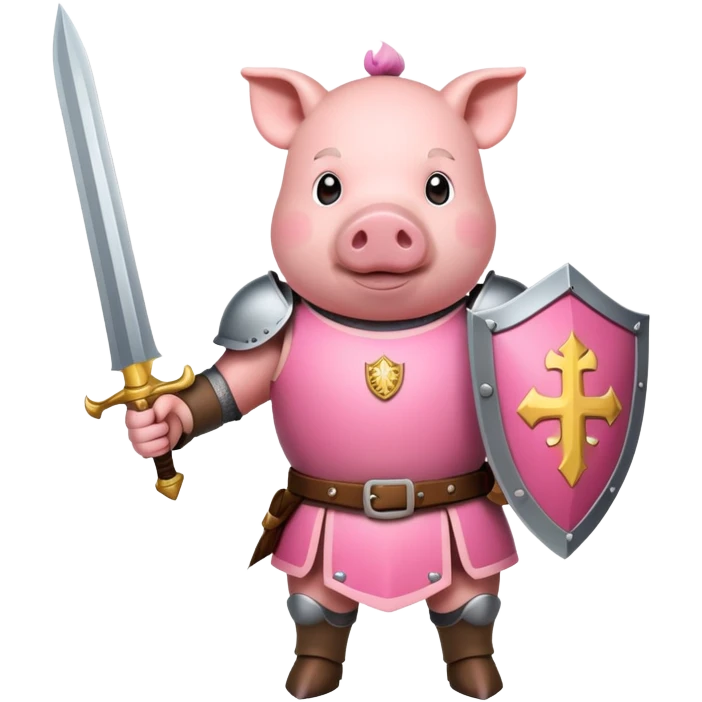 Pig crusader emoji
