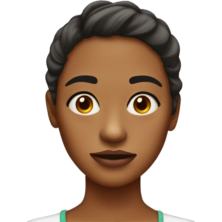 a woman with skin trouble emoji