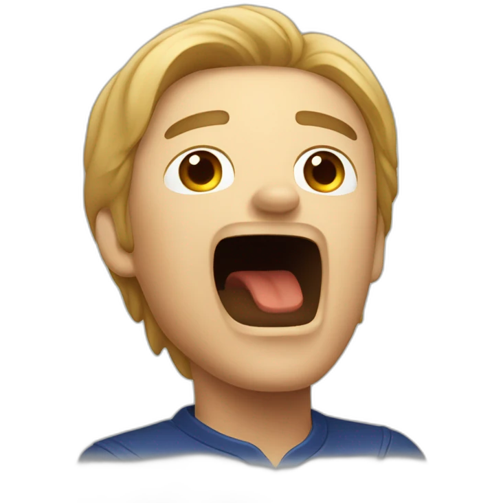 Man shouting at jira emoji