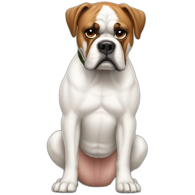 fat white boxer emoji