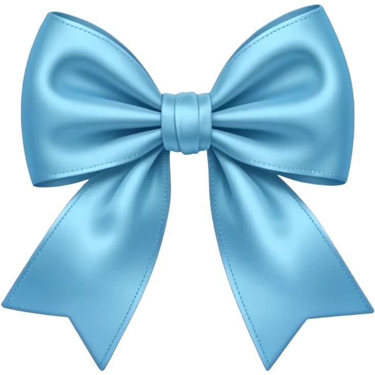 Light blue bow emoji