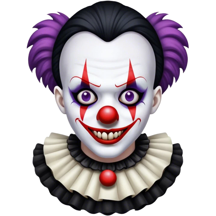 Goth clown  emoji