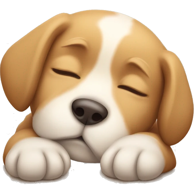 Sleepy puppy emoji