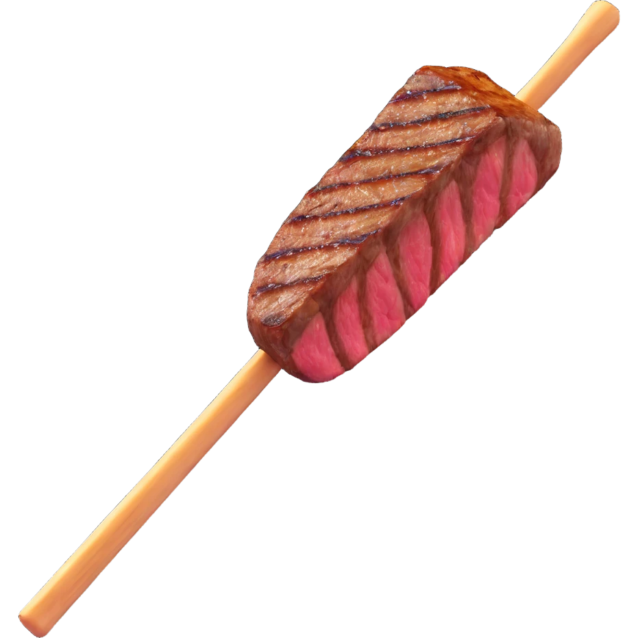 picanha steak on a stick emoji