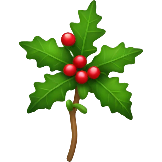 a mistletoe emoji