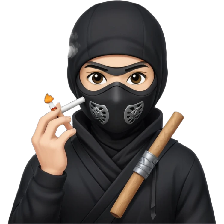 smoke bomb ninja emoji