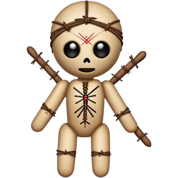 Voodoo doll emoji