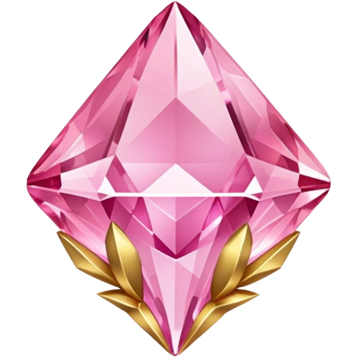 crystal gold pink emoji