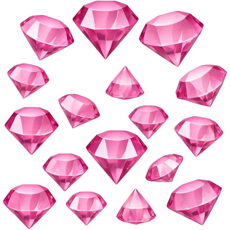 Pink and Tiffani diamonds  emoji