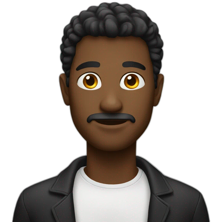 Man black emoji