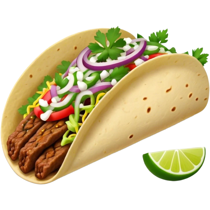 authentic mexican street taco  emoji