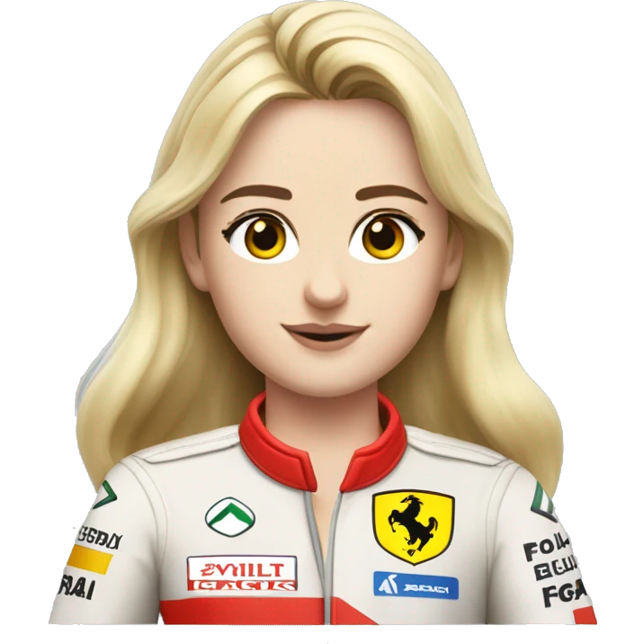 formula 1 ferrari Charles Leclerc blond woman emoji
