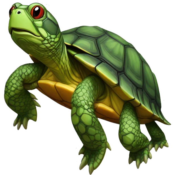 Red Eared Slider turtle terrapin emoji