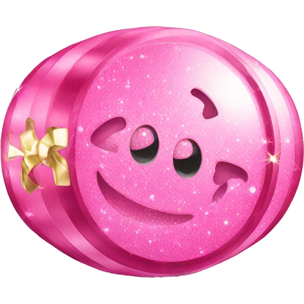 Pink sparkling money emoji