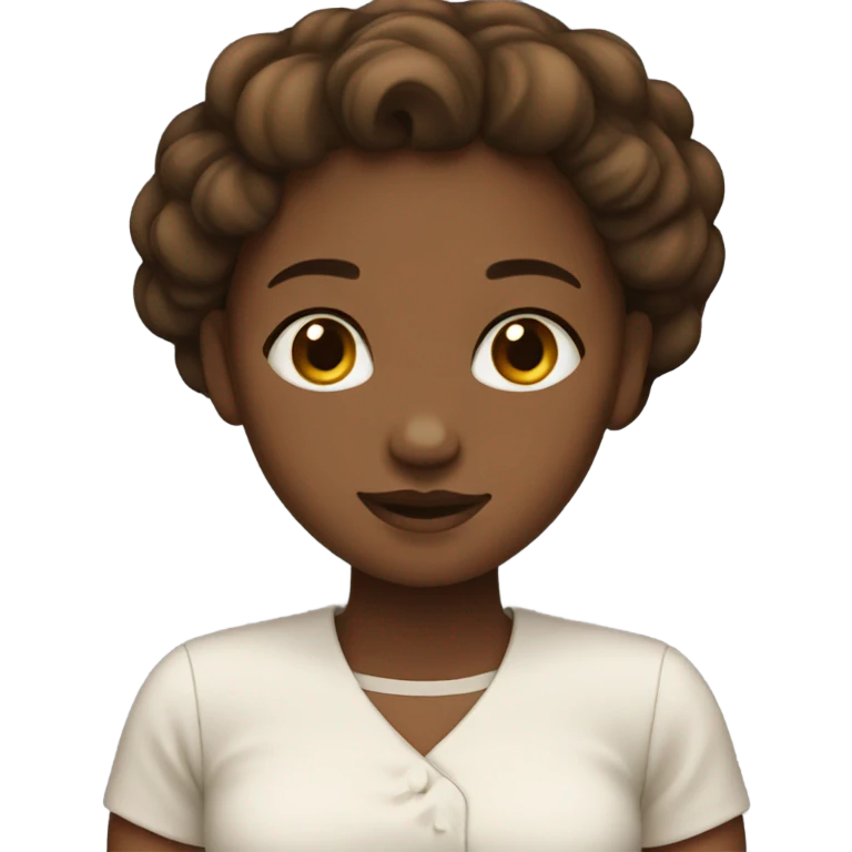 Short brown girl  emoji