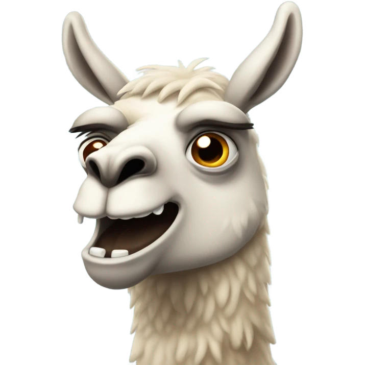 Angry lama  emoji