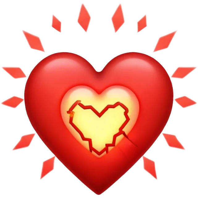 A heart emoji which charging like healing , and to charge use brain emoji
