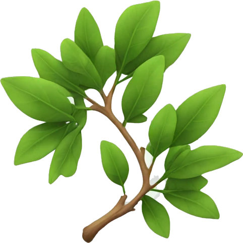 branch with leaves emoji