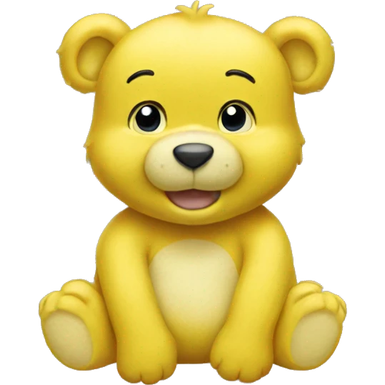 Yellow carebear  emoji