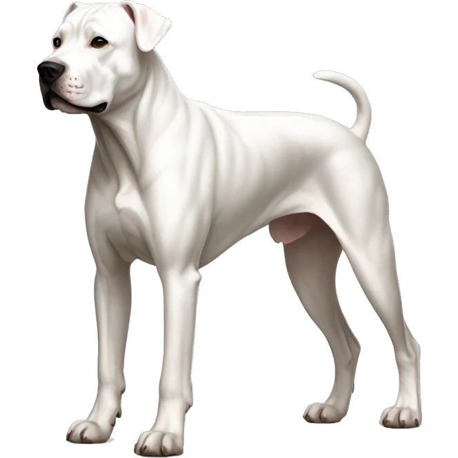 Female Dogo Argentino Dog Breed Full Body emoji