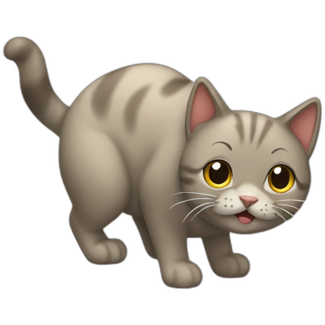 cat pooping emoji
