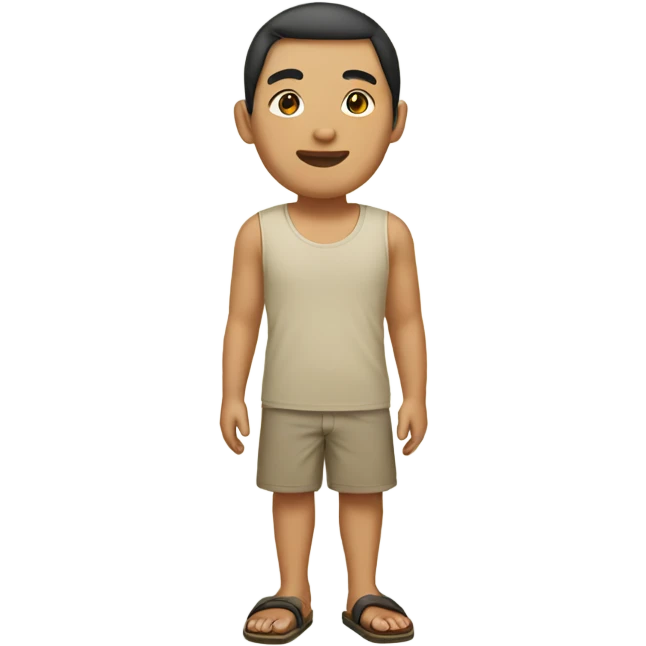 Asian with sandals emoji