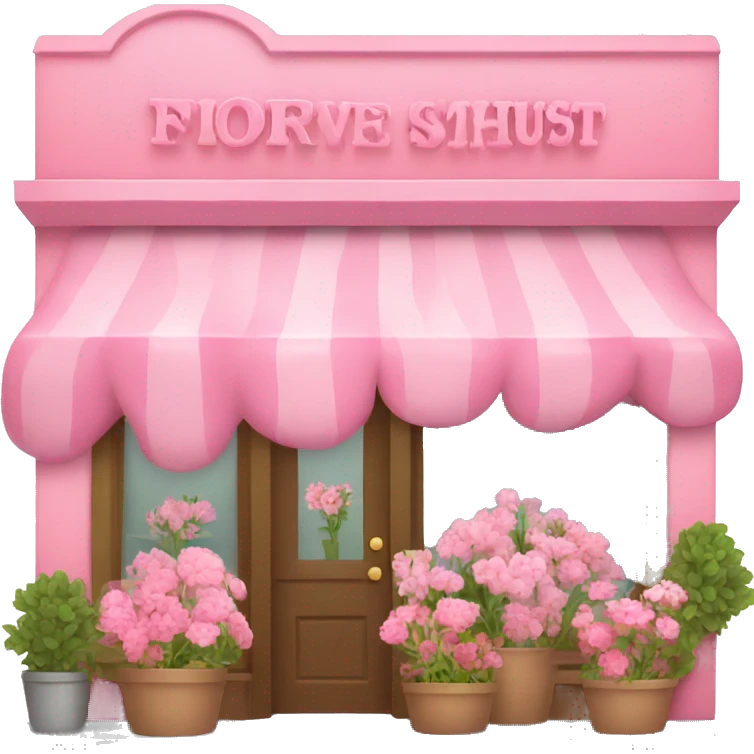 pink flower shop emoji
