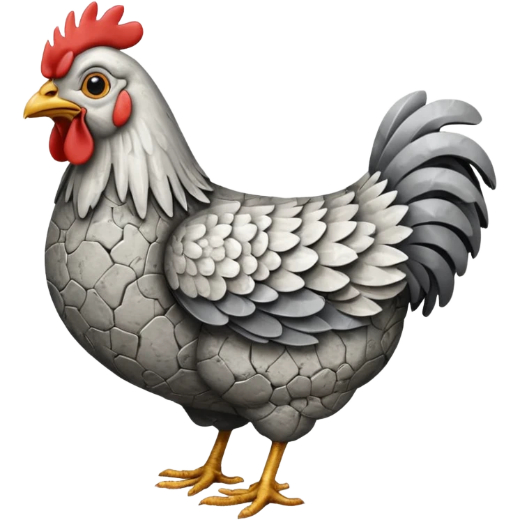 stone metal chicken emoji