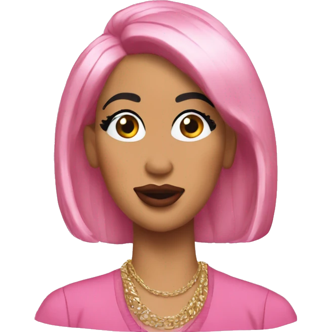 cardi b pink emoji