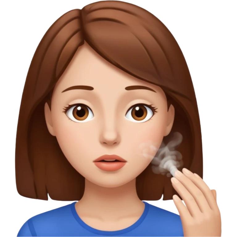 a woman taking dih emoji