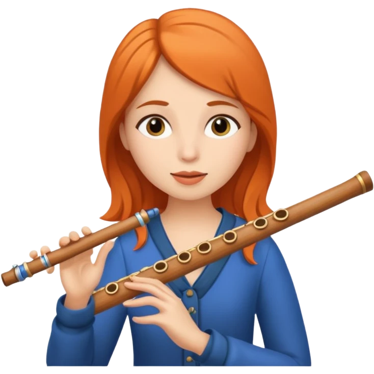 Flute women emoji