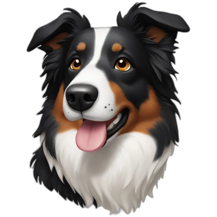 Border-collie-with-black-freckle-near-nose emoji