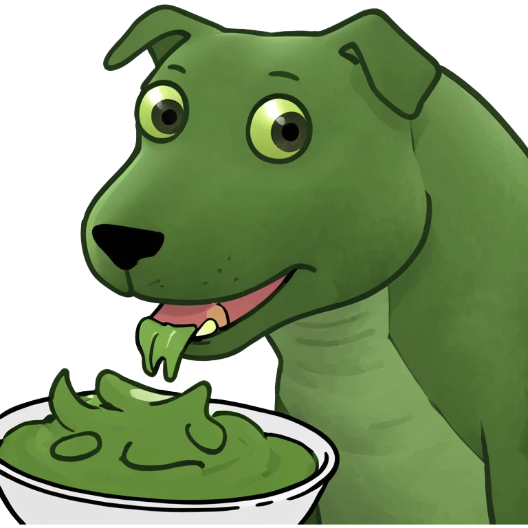 dog eating cat emoji