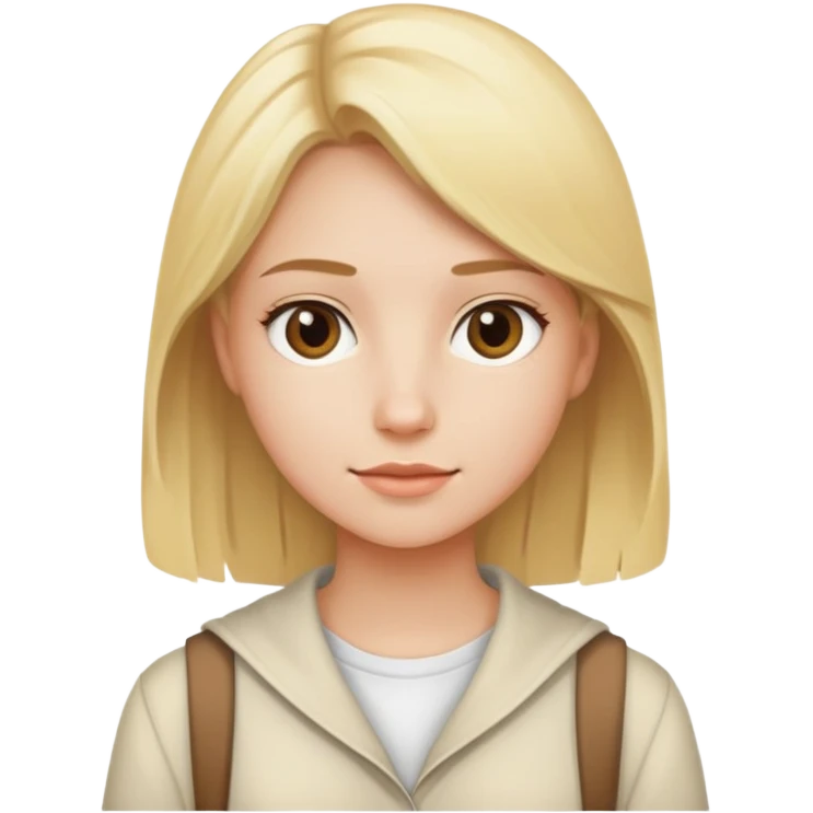 Blonde student clean girl  emoji