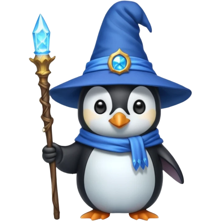 Penguin Wizard emoji