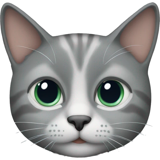 Gray cat emoji