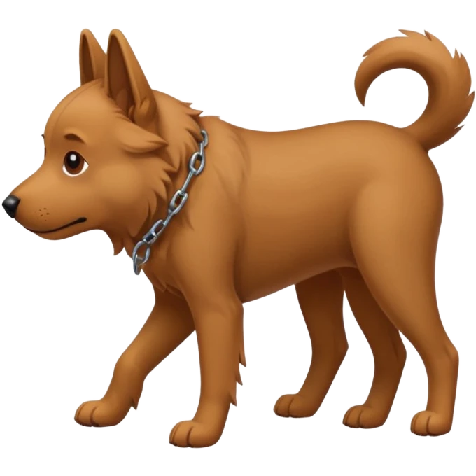 the dog has its head down, looking for tracks emoji