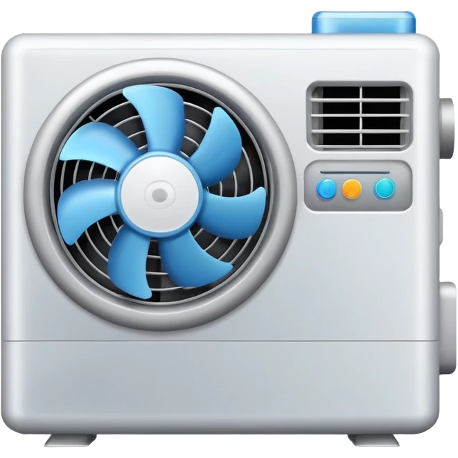 air conditioner with a fan emoji