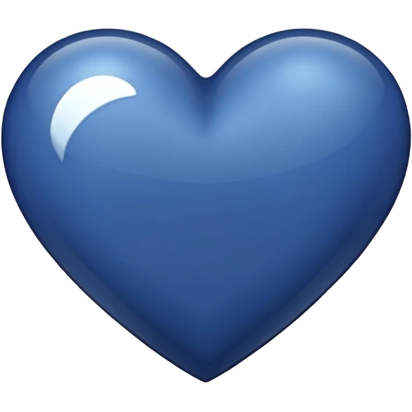 navy blue heart emoji
